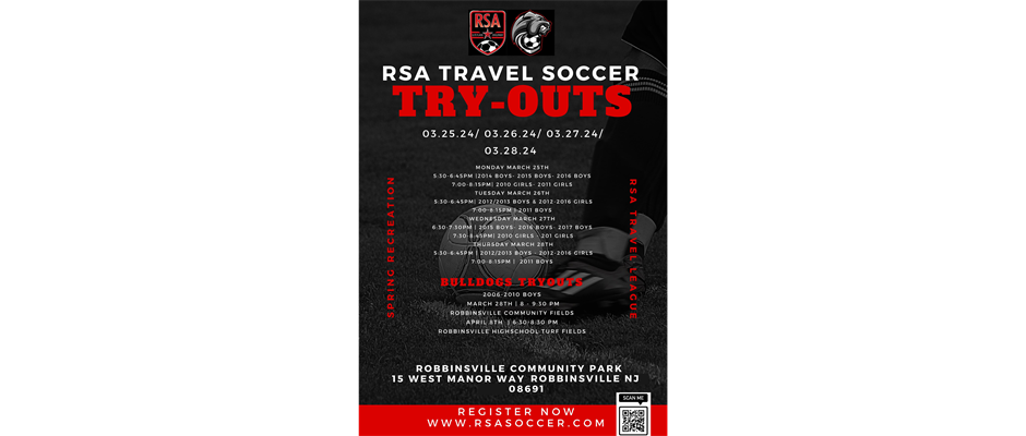 RSA Travel Tryouts for 2024-25 Season